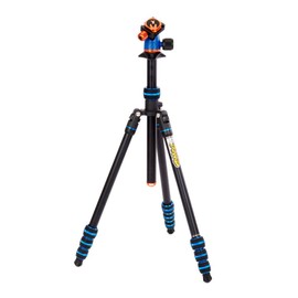 3 Legged Thing Punks Travis 2.0 Magnesium Alloy General Use Tripod - Adjustable, Multi-use Camera Tripod with Three Detachable Legs - Blue/Black (TRAVISBLUE2.0)