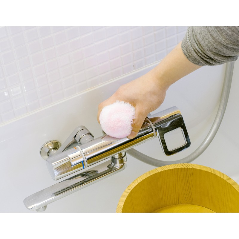 Yamazaki Sangyo 178803 Sponge Washbasin Bath Bon-kun, Refreshing Pom Pom
