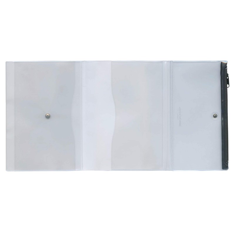 Daigo N1855 Notebook Cover with Pen Case, A5 Compatible, PVC,