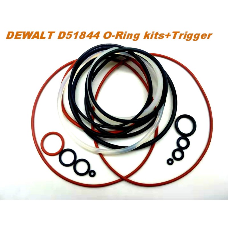 Ganivsor O-Ring Kit for DeWALT D51844 D51822 Framing Nailer &