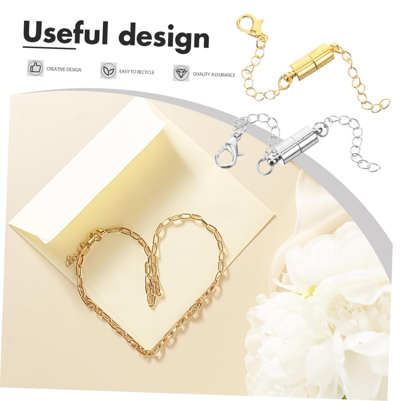 VILLFUL Classic Design Necklace Extender Magnetic Chain Extenders for Necklaces