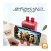 Maíz Bocina Bluetooth Fm Usb Sd Luz Led Caritas Pack