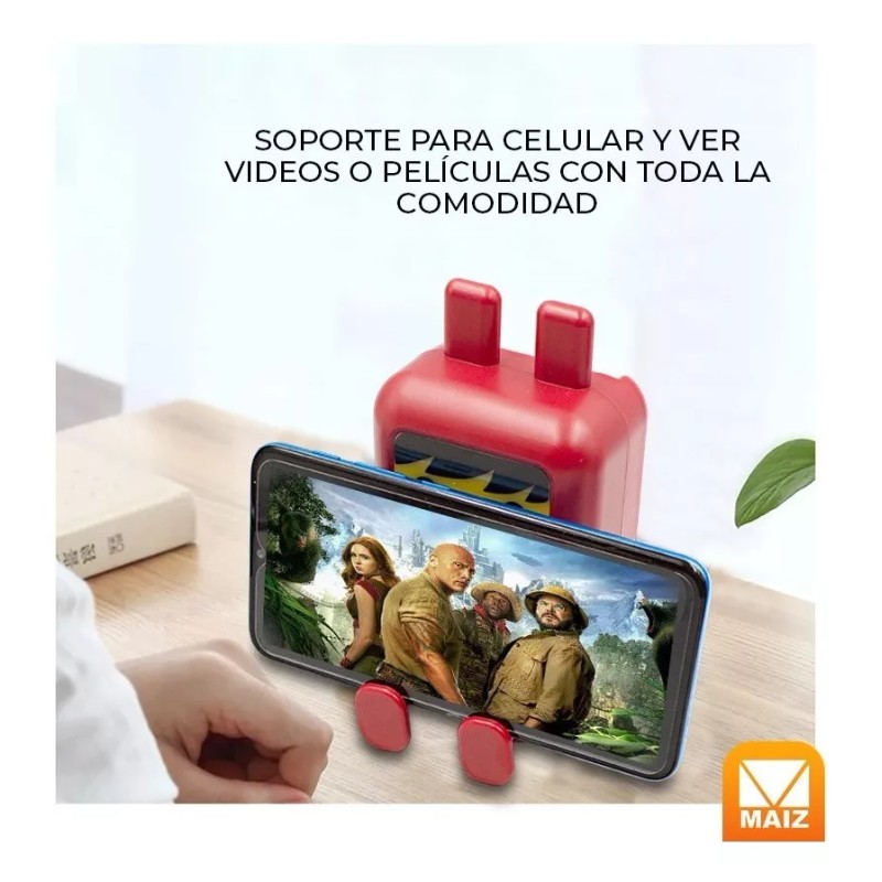 Maíz Bocina Bluetooth Fm Usb Sd Luz Led Caritas Pack