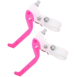 VOSAREA 1 Pair Brake Levers | Children's Bicycle Brake Lever Set | Bicycle Handle Brakes Children Bicycle Brake Lever Accessories, Rosy