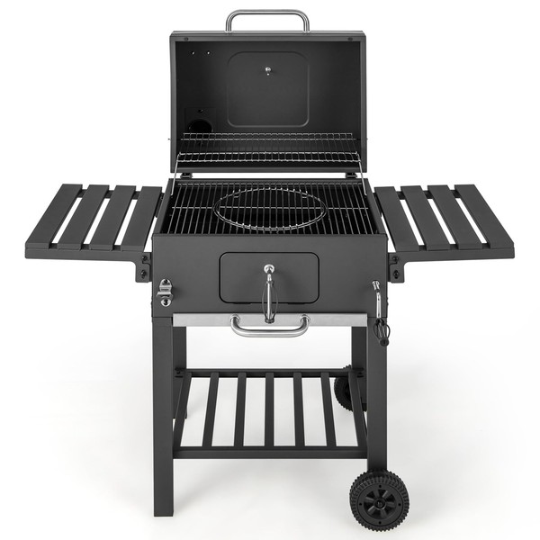 Giantex Charcoal Grill 24 inch, BBQ Grill with 2 Foldable