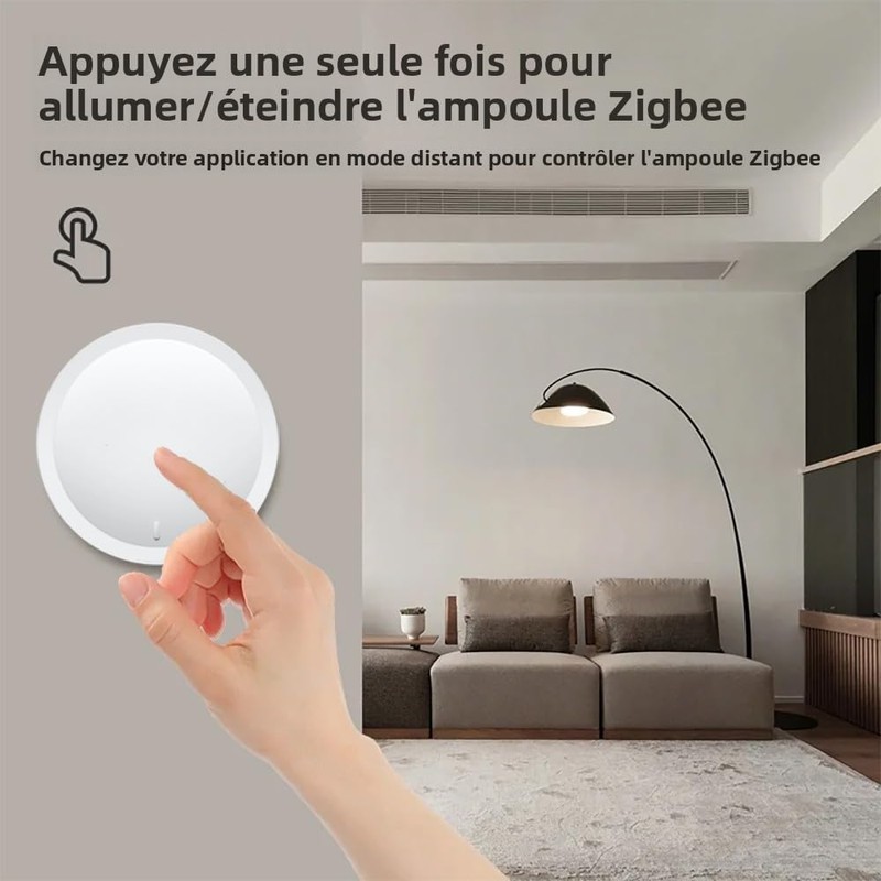 Haozee ZigBee Wireless Smart Knob 3.0 Switch, Single Colour Light