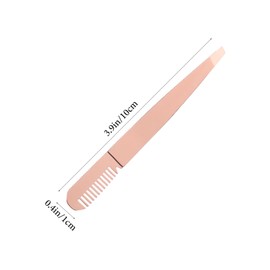 Healvian 2pcs Stainless Steel Eyebrow Tweezers with Ergonomic Handle Tools for Eyebrow Shaping for Women Men for Personal Professional Use