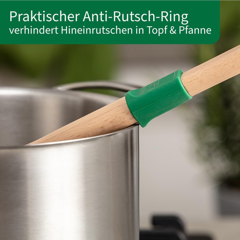 Chefkoch Slotted Turner Made of Sustainable Beech Wood - Ergonomic