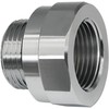 A-211 27mm-2.0 Thread Size Oil Drain Valve Adapter, Silver