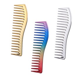 IWOWHERO 3pcs Hair Styling Comb Large Teeth Barber Haircut Tool for Male Hairdressing for Conditioner or Hair Wax