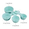 UPware 4-Piece Multi-Purpose Liquid and Dry Melamine Measuring Cups Set,