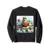 Frog Awaits Valentine's Princess With Chocolates On Lilypad Sweatshirt