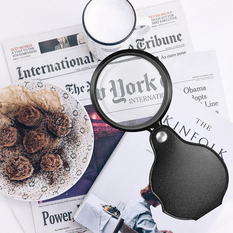 10X Magnifying Glass Loupe Small Pocket Magnifier Mini Folding Magnify