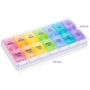 AM PM Weekly 7 Day Pill Organizer, HUAXIYAN Large Daily