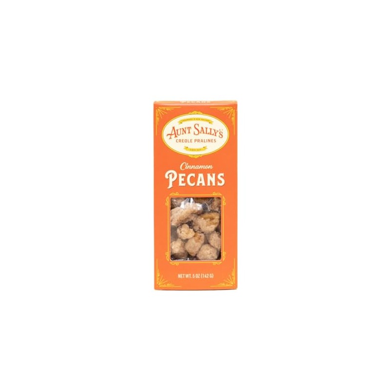 Aunt Sally's Pralines- Cinnamon Coated Pecans- 5 oz box