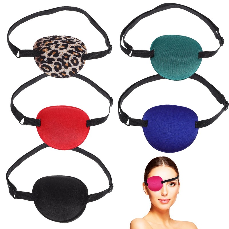 OATIPHO 6 Pcs Monocular, Steampunk Eye Mask, Pirate Eye Patch