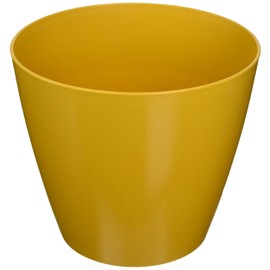 Robert Allen PIM01275 Charlevoix Plastic Flower Seedling Nursery Planter Pot, 8", Glossy Finish Harvest Color