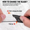 Workpro 1 x Folding Utility Knife 10PCS Blades Quick Change