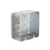 Hubbell-Raco 683 Two-Device Switch, 4-Inch. Square Box 2-1/8-Inch Deep, 1/2-Inch