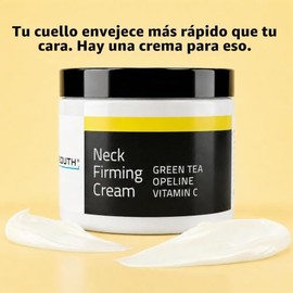 YEOUTH Crema para Cuello y Escote con Vitamina C - Crema Reafirmante Hidratante para Cuello, Papada y Pecho - Antiedad para Mujer y Hombre, 120 ml    