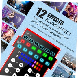 Artibetter 1pc A1 Mobile Phone Sound Card External Sound Cards Sound Changer Live Sound Cards Sound Mixer Board Voice Disguiser Voice Changing Device Audio Cards Red Metal Computer