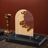 CPEGHDVM 2 Pcs Eid Ramadan Table Sign Islamic Acrylic Decor