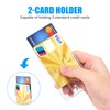 Vicloon 2 x Transparent ID Card Sleeves with Thumb Slot,
