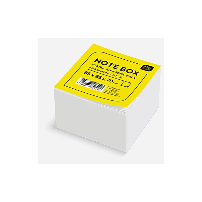 Interdruk KOSPAPNK7 White Memo Cube Loose, 85 x 85 x