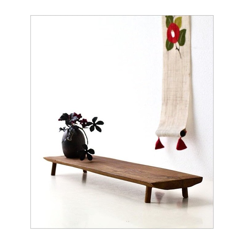 Teak Tray, Natural Wood Display Stand, Interior Tray, Solid Wood,