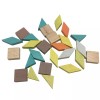 PlanToys Zummy 26 Pieces Wooden Puzzle Mosaic Pattern Blocks Educational