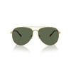 Vogue Eyewear Men's VO4290S Aviator Sunglasses, Gold/Dark Green Polarized, 60