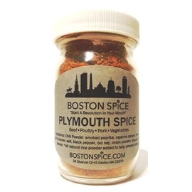 Boston Spice Plymouth Spice Handmade Gourmet Barbecue BBQ Grilling Grill Smoker Smoke Dry Seasoning Rub For Turkey Chicken Poultry Wings Legs Ham Pork Ribs Meat Steak Canned 1/2 Cup Spice wt. 2.6oz/74g Jar