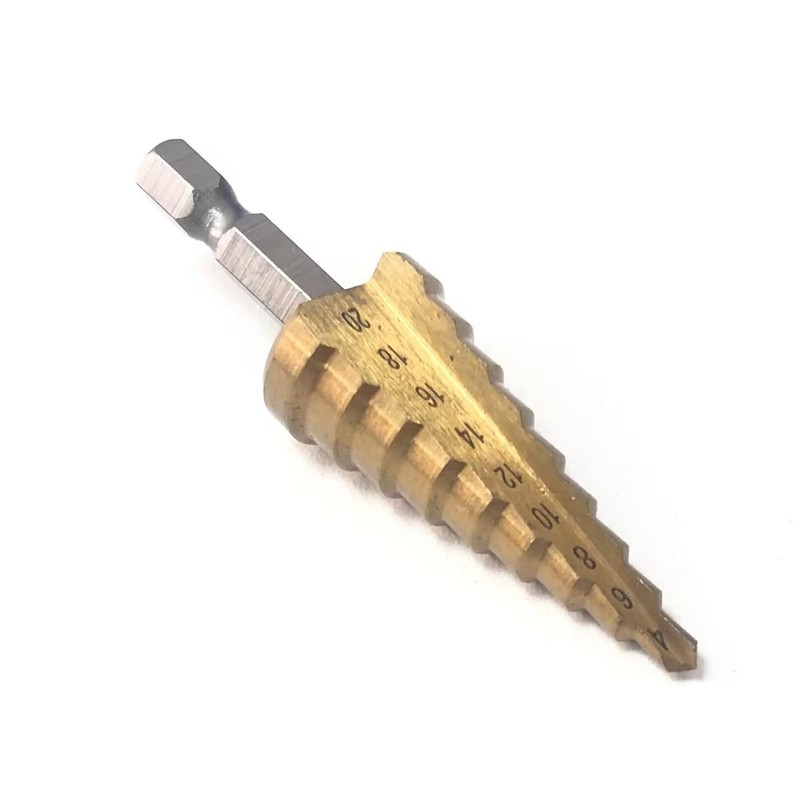 Audiophan Step Drill Reamer 3-12mm, 4-12mm, 4-20mm, Hex Drill Bid,