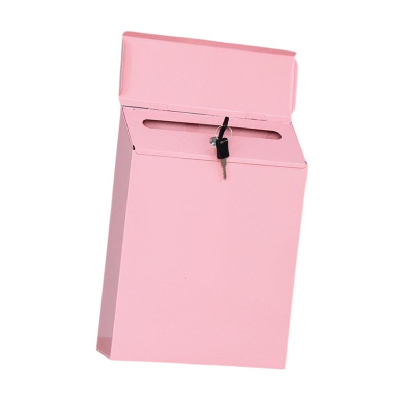 Generic Retro Post Box Wall Mounted Mailbox with Lock and
