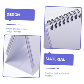 Operitacx 3 Stück 2024 2024 Mini-Tischkalender tischkalender basteln schreibtischkalender Drahtgebundener Kalender 2024 Tageskalender Kalender für den Schreibtisch Kalenderschreibtisch Blue