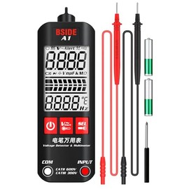 Probador de multímetro, mini multímetro A1, detector de voltaje digital, 2000 abalorio de voltímetro CCCA y ohmios, voltímetro de voltaje,...         