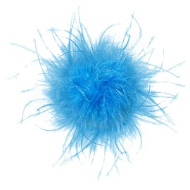 Feather Brooch for Women Girls, Fashion Vintage Natural Fluffy Ostrich Feather Brooch Bridal Wedding Party Christmas Dress Up Corsage Pin Hat Accessories for Suit Hats for Wedding Banquet Party,