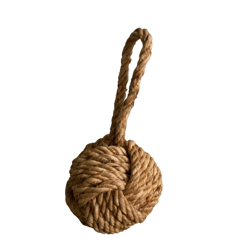 Marseille Rope Knot Jute Rope Door Stopper 10-in