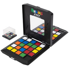 Rubik's Race - the game for 2 Rubiks fans from 7 years, fast-paced strategic sliding and logic game - based on the classic original Rubik's Cube colour scheme