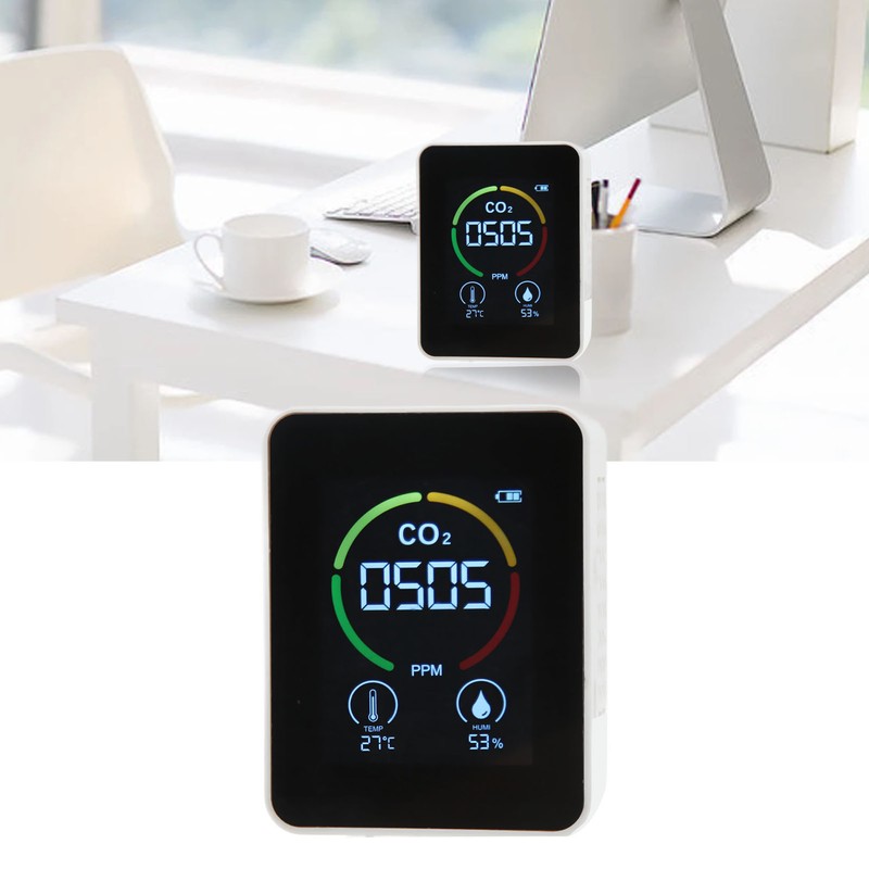 Carbon Dioxide Detector Large Screen Semiconductor Sensor Air Quality Monitor