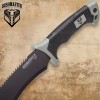 Bushmaster Kukri Machete Knife with Nylon Sheath | Sawback Blade