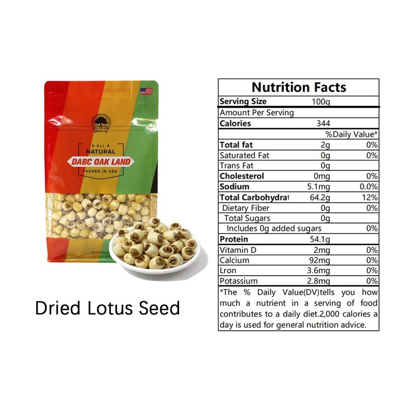 DOL Natural Dried Lotus Seeds Packed In USA 莲子干 8