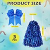 Hotop 3 Pcs 10 in Cheerleading Pom Poms and Large