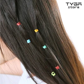 TYGA Store Pack of 1000 Mini Rubber Bands Soft Elastic Bands for Kids Hair, Braids Ponytail Hair, Pet Hairband Wedding Hairstyle and More (Mixed Colours)