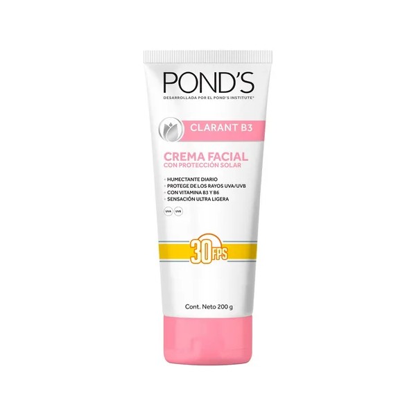 Crema Facial Pond's Clarant B3 Con Protección Solar, De 200g