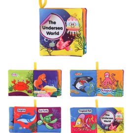 Handmade Baby soft Books/ Washable Book / Education/ Baby First Learn (Total 5 Books)