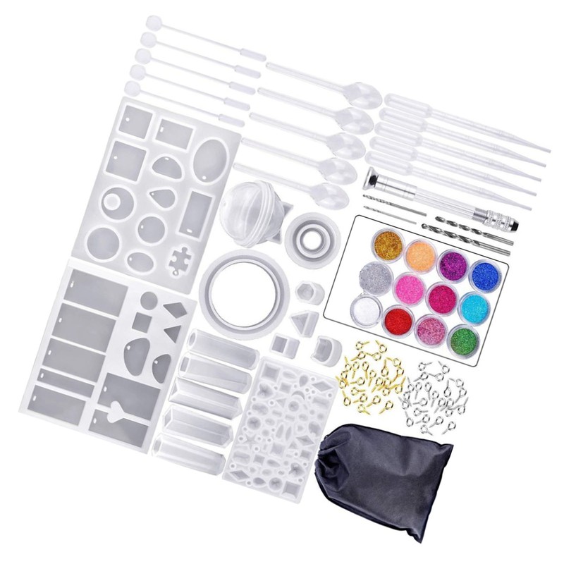 83Pcs Epoxy Jewelry Making Kit Soft Silicone Tear Resistant Widely