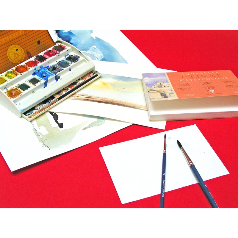 Clairefontaine Etival 96384C Watercolour Pad (Matte, 200 g, Suitable for