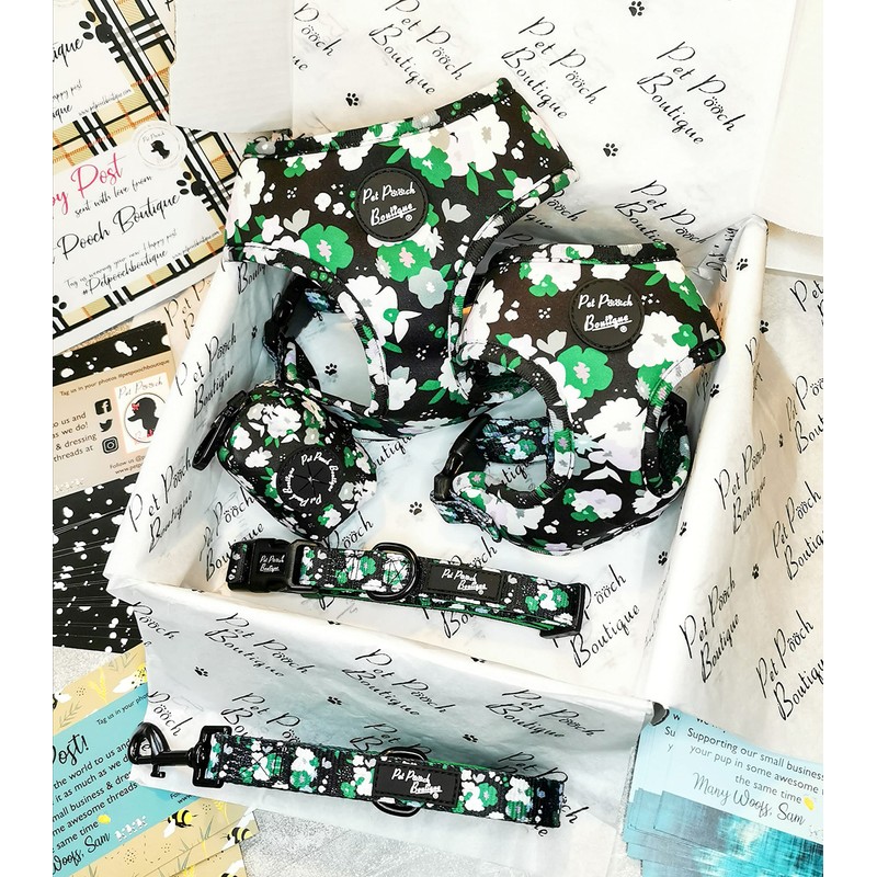 Pet Pooch Boutique Emerald Forest Classic Dog Harness, Large