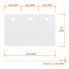 Karteo® Blank Plastic Cards Perforated and Breakable into Three Parts
